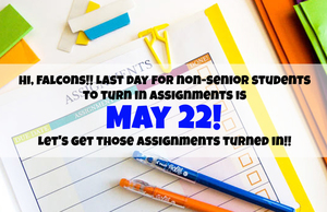 Last Day to Turn in Assignments at TCHS