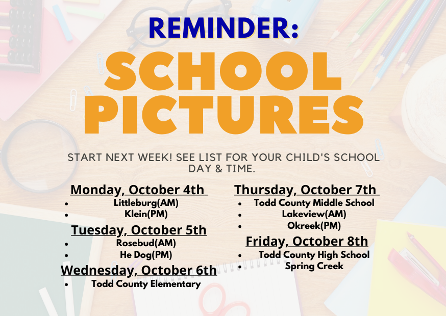 School Picture Schedule