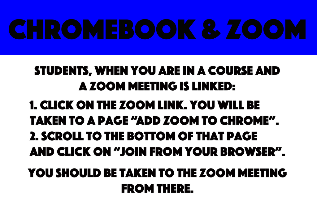 Chromebooks & Zoom